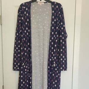 Patterned Long Cardigan